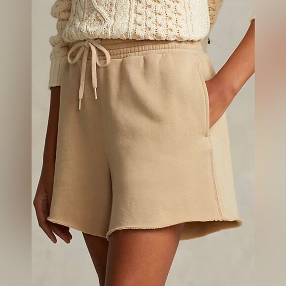 Polo Ralph Lauren NWT Fleece Drawstring Short in Sand Dune Size Large - Picture 1 of 7